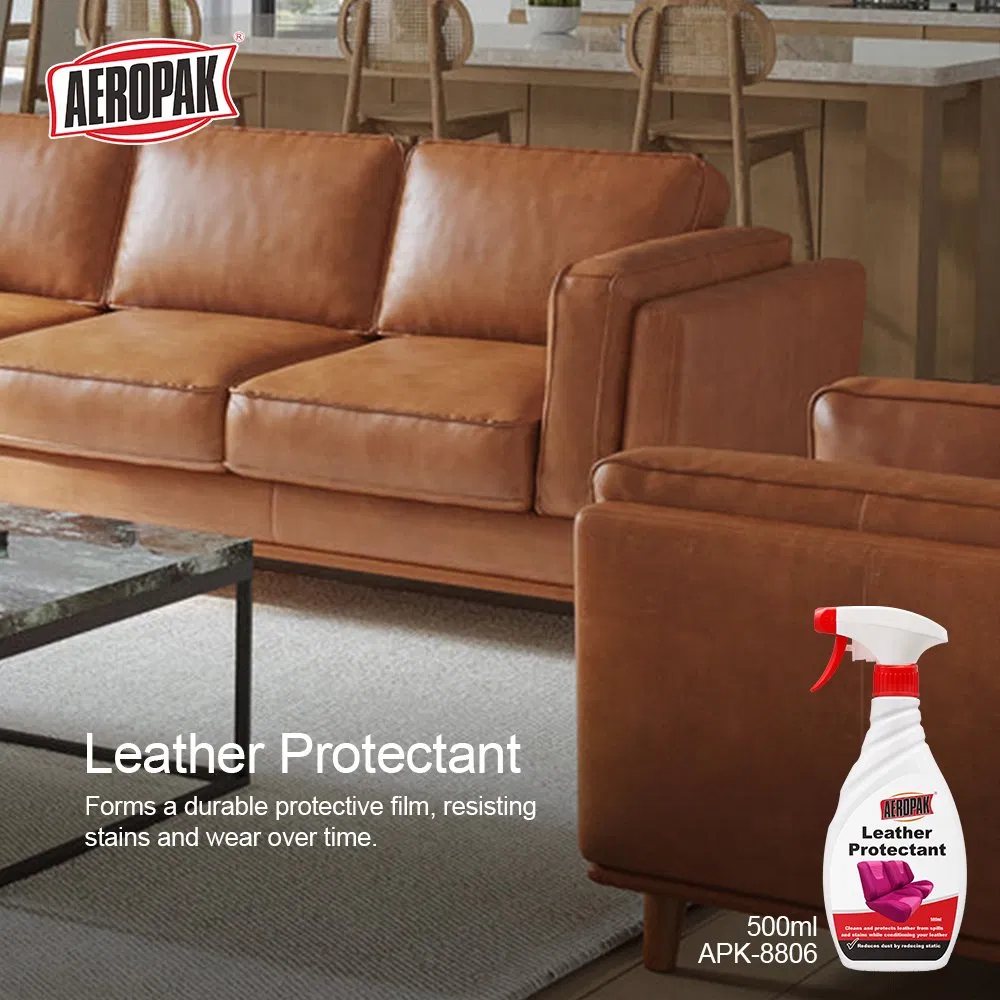 Aeropak 500ml Bottle UV Blocking Leather Protectant Spray Car Care Product for Polishing and Painting Leather Protection Conditioner