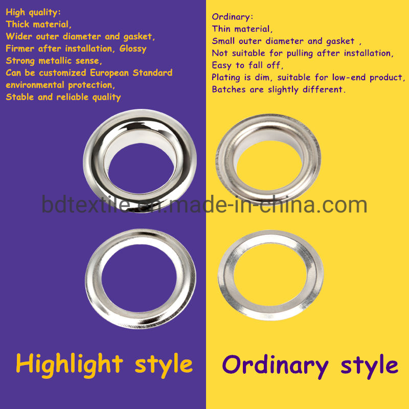 Wholesale Stainless Steel Eyelets for Curtain 3-65mm Iron Grommets