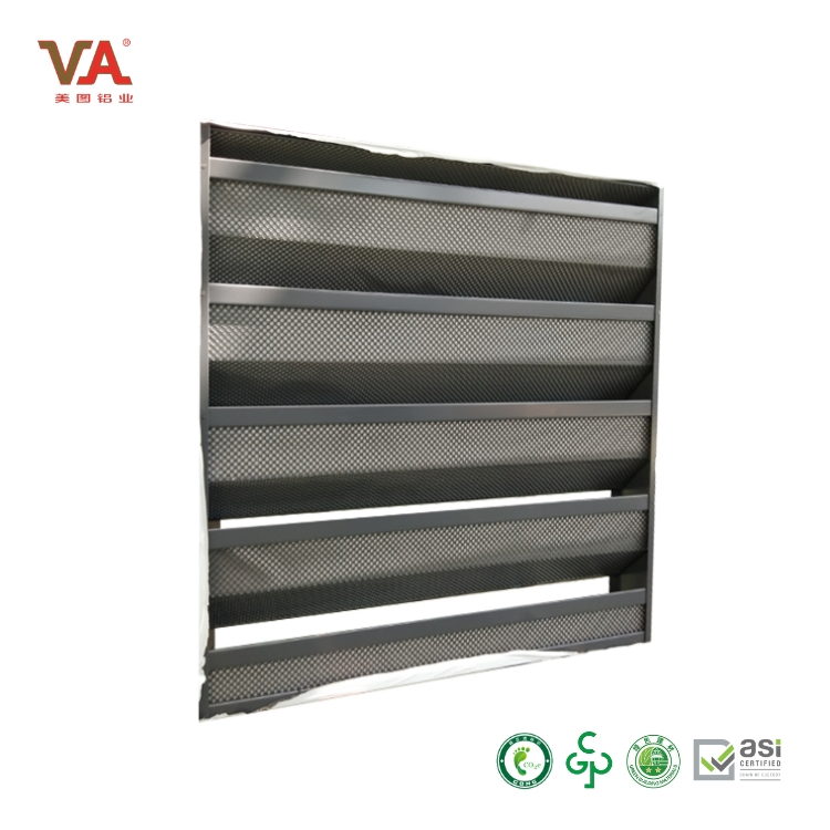 Quiet &amp; Durable Building Exteriors High-Performance PVDF Acoustic Louver