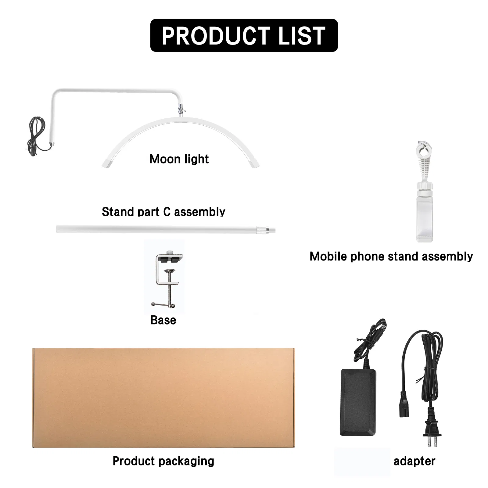 Nail Desk Light LED Table Moon Lamp Manicure UV Lamp Desktop Light for Nail Beauty