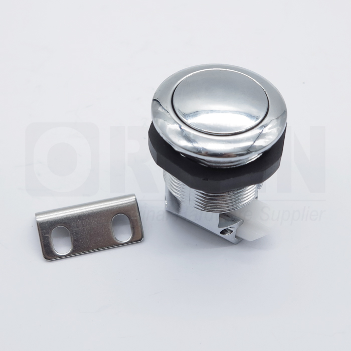 RV Caravan Camper Marine Pop-out Knob Latch Hot Push Button Catch Lock Latches Push to Close Latch