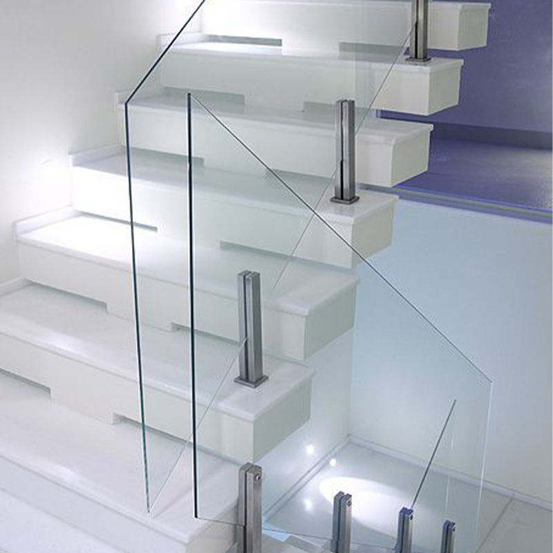 Cbmmart Aluminium Frame Staircase Balustrades Handrails Tempered Glass Railing