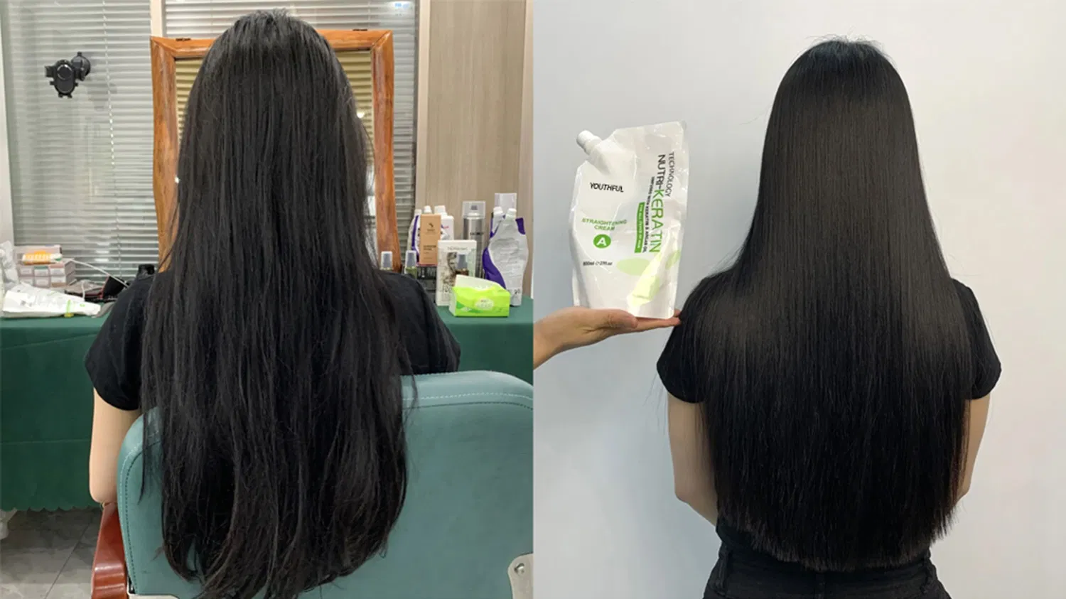 Professional Herbal Keratin Hair Treatment Long Lasting Hair Straightening Cream