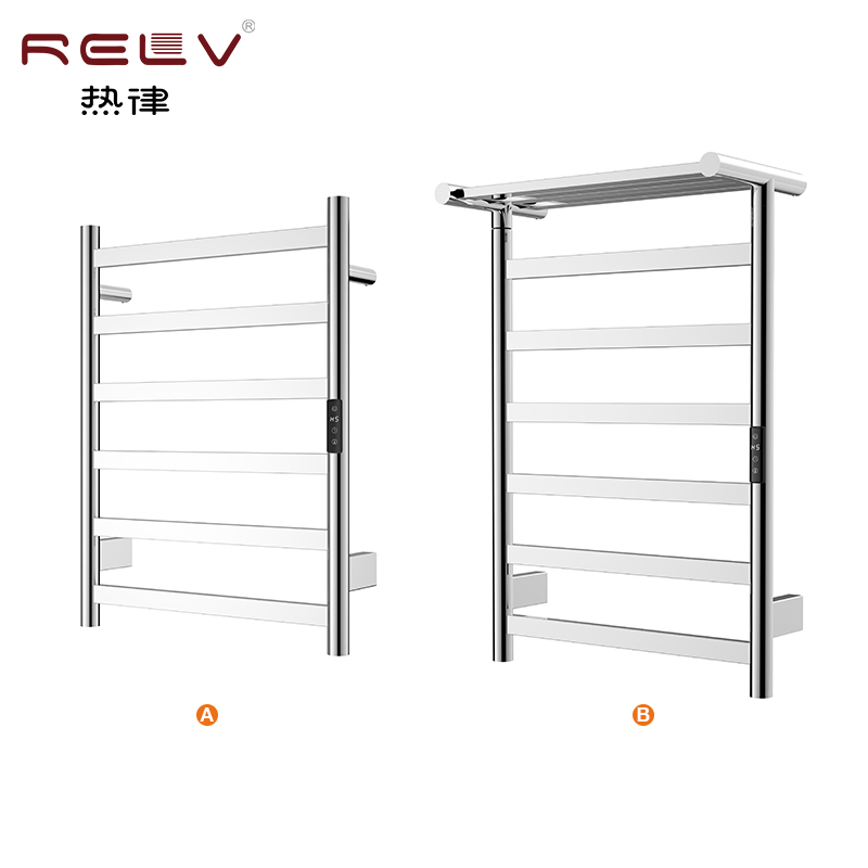 Modern Design Electric Heated Towel Rack Wall Mounted Stainless Steel Bathroom Warmer