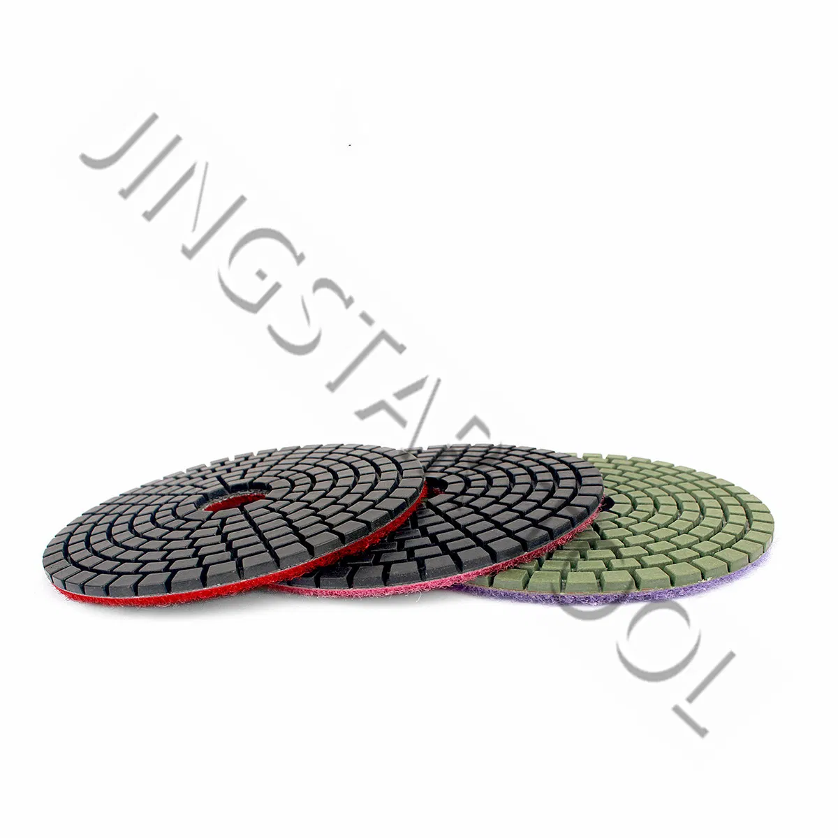 Three Step Diamond Polishing Pad, Used for Wet or Dry Granite Polishing and Marble Polishing, Easy to Use