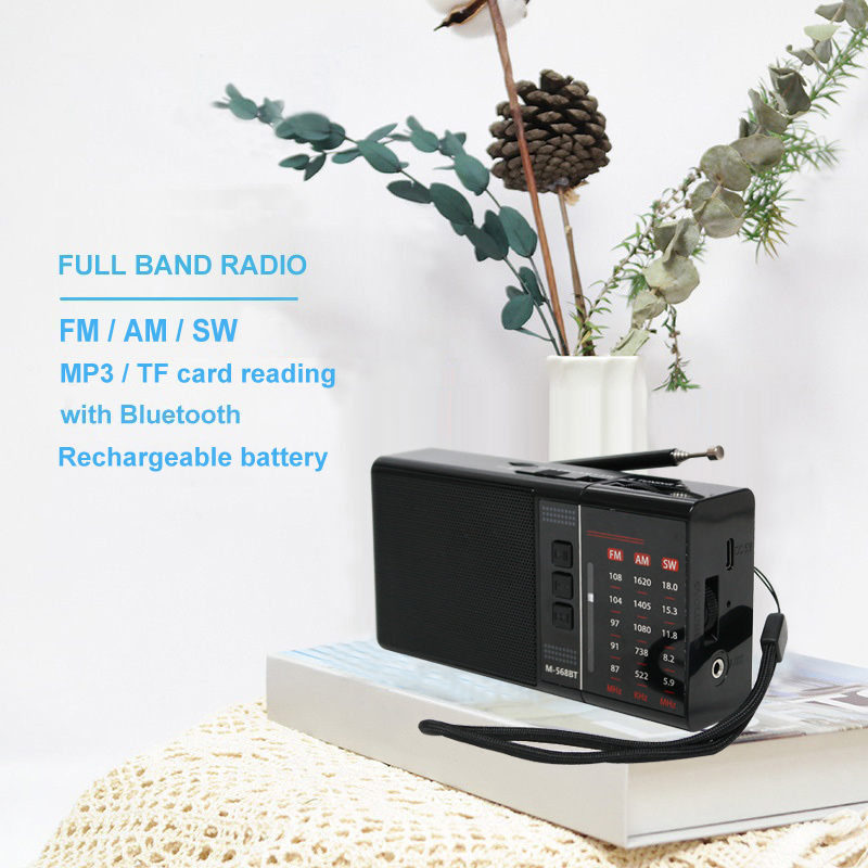 Портативное радио с Bluetooth, MP3, USB и TF