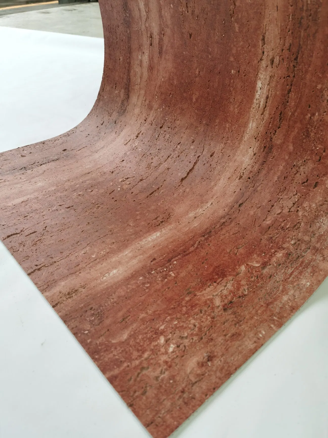 Factory Wholesale Inkjet Travertine Thin Mcm Flexible Clay Facing Bricks Red Stone for Exterior Wall Cladding