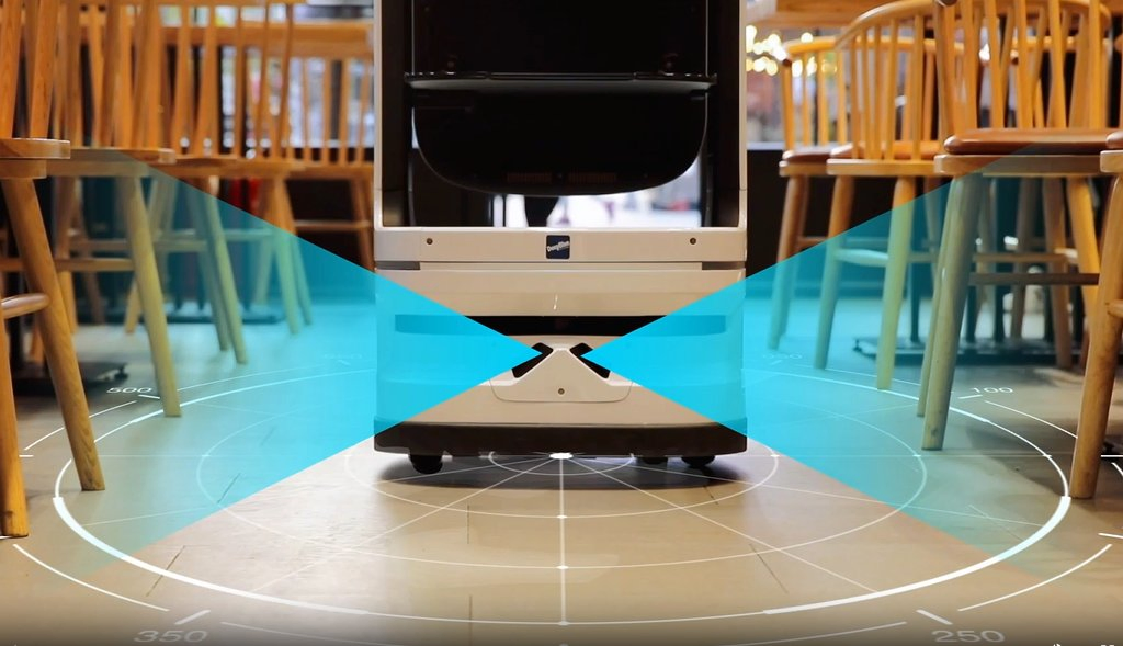High Quality Deepblue Indoor Delivery Robot Smart Delivery Robot for Cafeteria Delivery