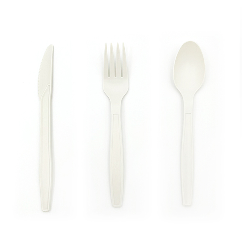 Disposable Cornstarch Plastic Knife and Fork Cutlery Set Biodegradable Cutlery Manufacturers