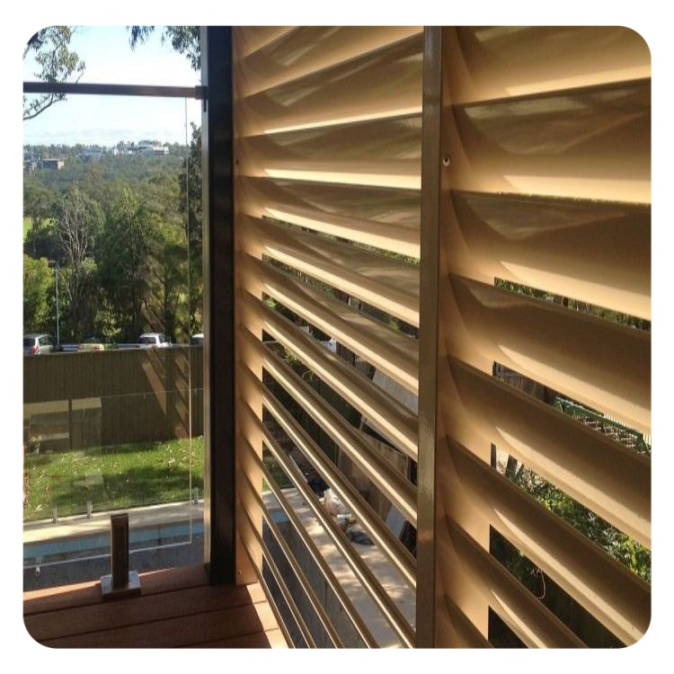 Automatic 20-Year Warranty 305mm Custom-Sized 6063 Louvers for Window