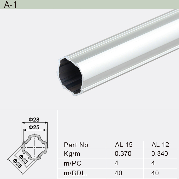 Double Aluminium Alloy Pipe / Pipe and Joint System (A-4)
