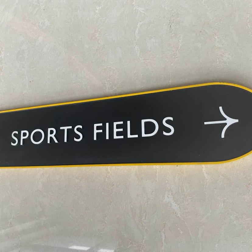 High-Grade Stress-Reducing Large Inventory Information Sign for Sports & Entertainment Venues