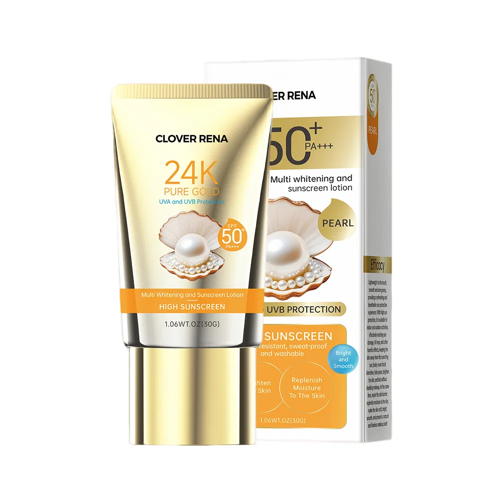Private Label Mineral Natural Water Proof UVA UVB Broad Spectrum SPF 50 Sunscreen Lotion Face Sunscreen for Sensitive Skin
