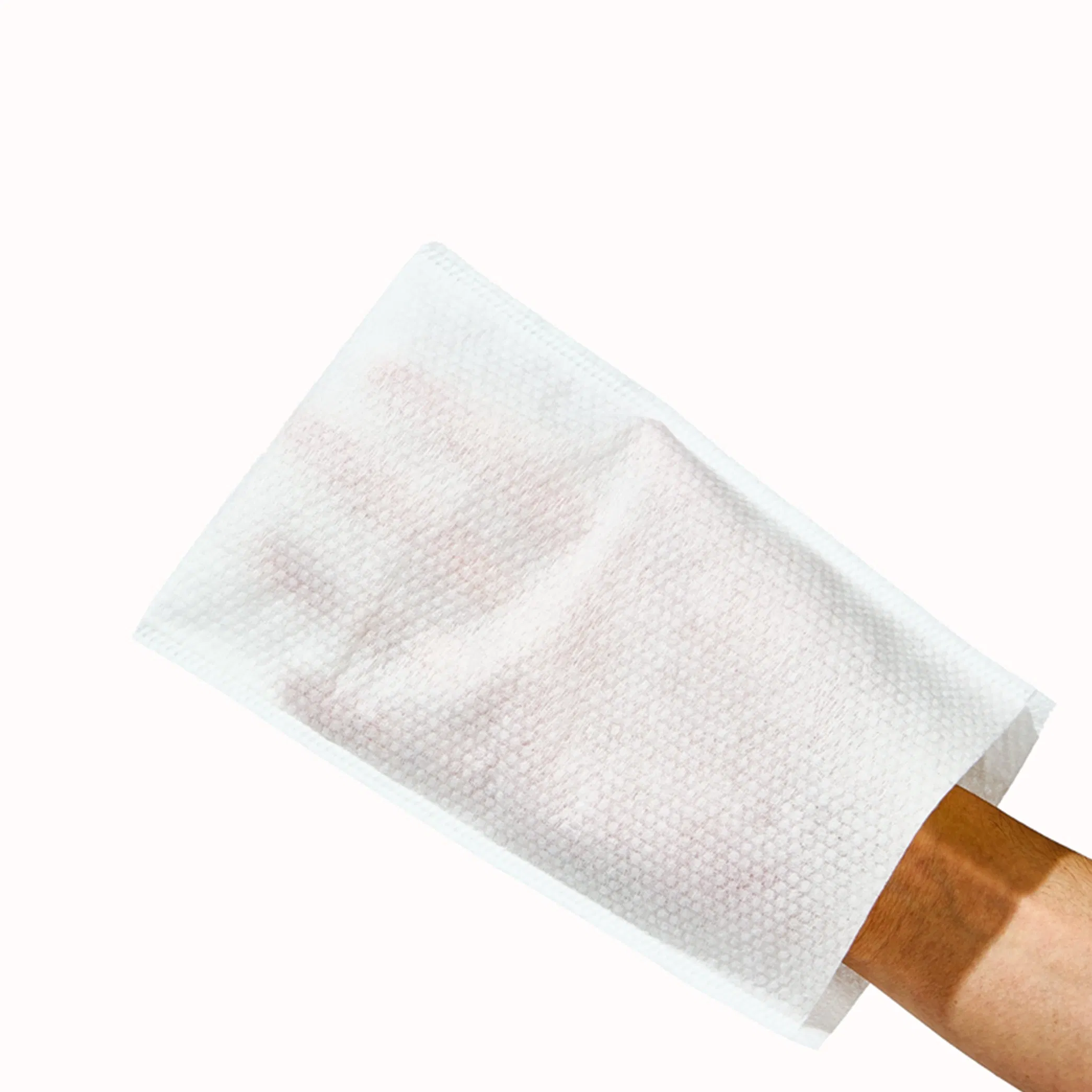 Disposable Needle Punch Non-Woven Washing Gloves for Nursing Home Care Use
