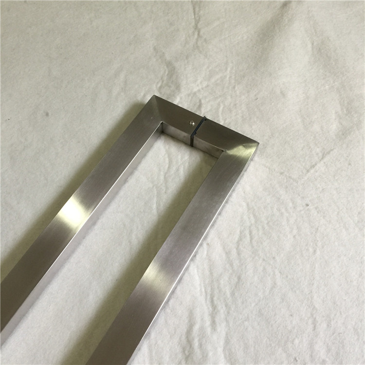 Custom Length Brush Finish Stainless Steel Square Door Pull