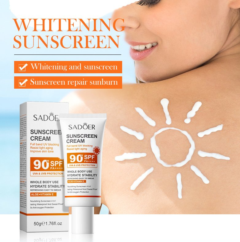 Online Wholesale and Retail Moisturizer Vitamin C Sunscreen Multi-Effect Cream Instant Whitening Cream Body Skin Whitening Sunscreen Refreshing and Moisturizing