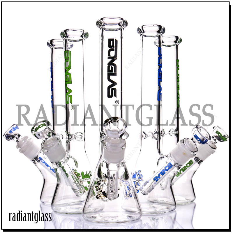 10'' Wholeasle Glass Tobacco Decal Beaker Water Pipe Cheap