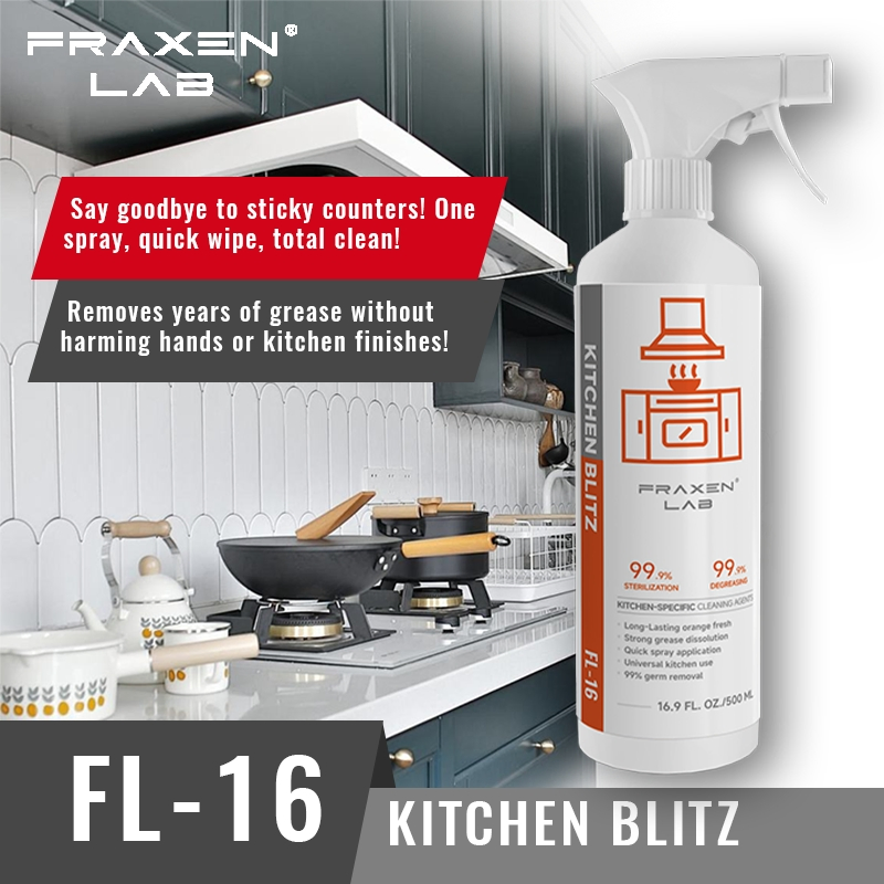 Factory Outlet 500ml Lemon Scent Oil Stain Cleaner Grease Cleaner with Kitchen Stove and Range Hood