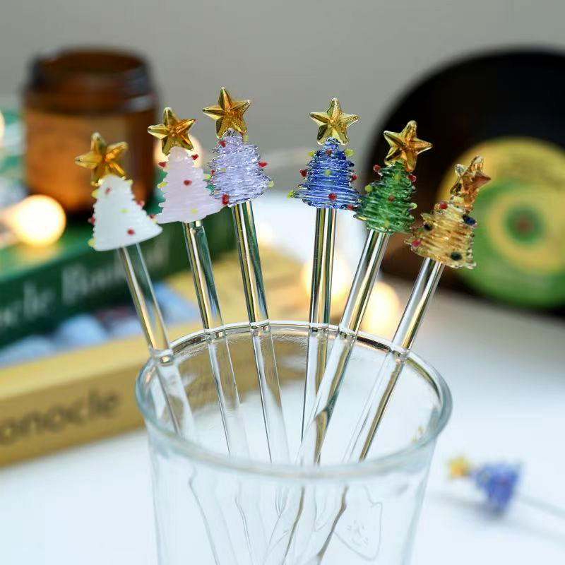 Стеклянная палочка для размешивания молочного чая