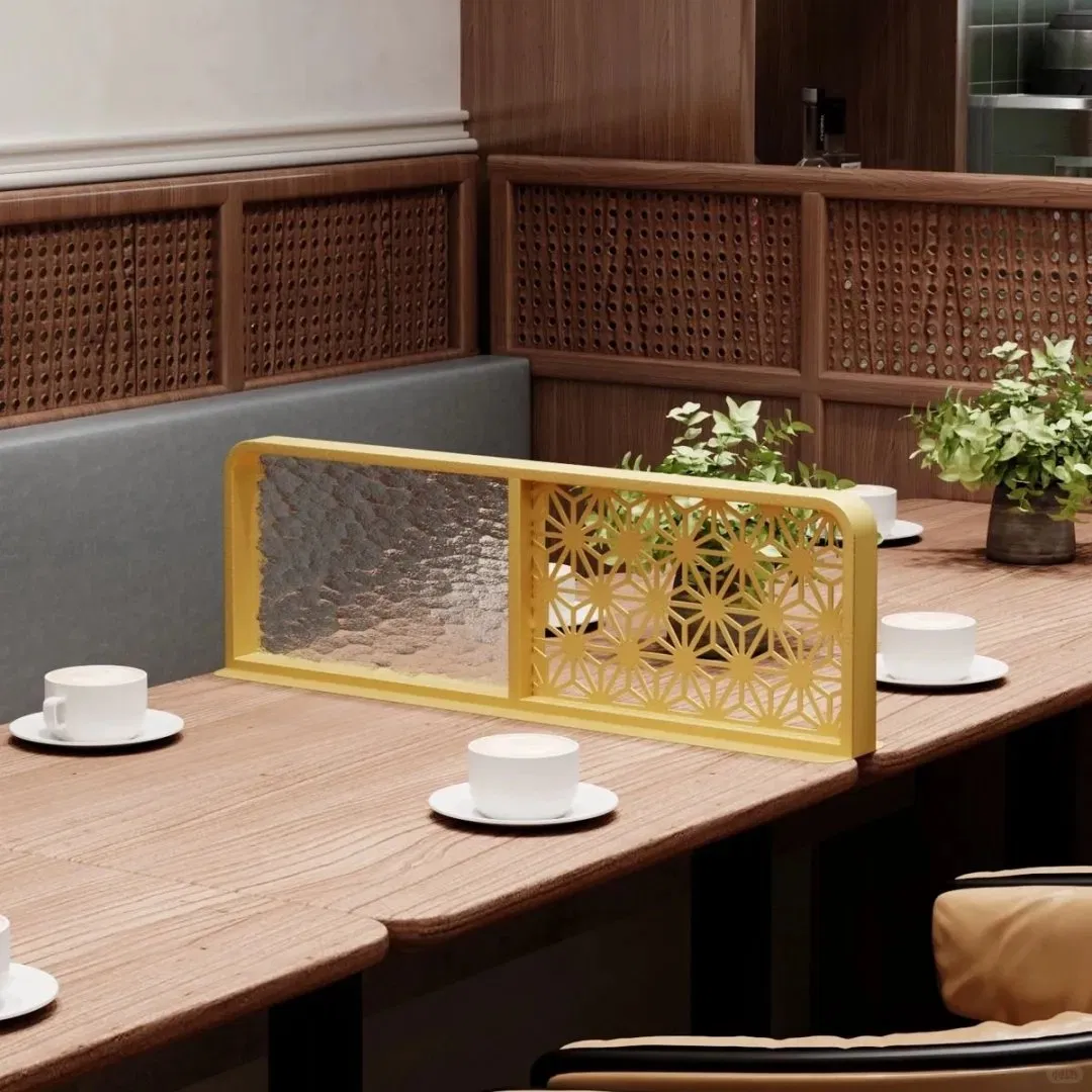 Chic Stainless Steel Screen for Room Division with Laser Cut Finish