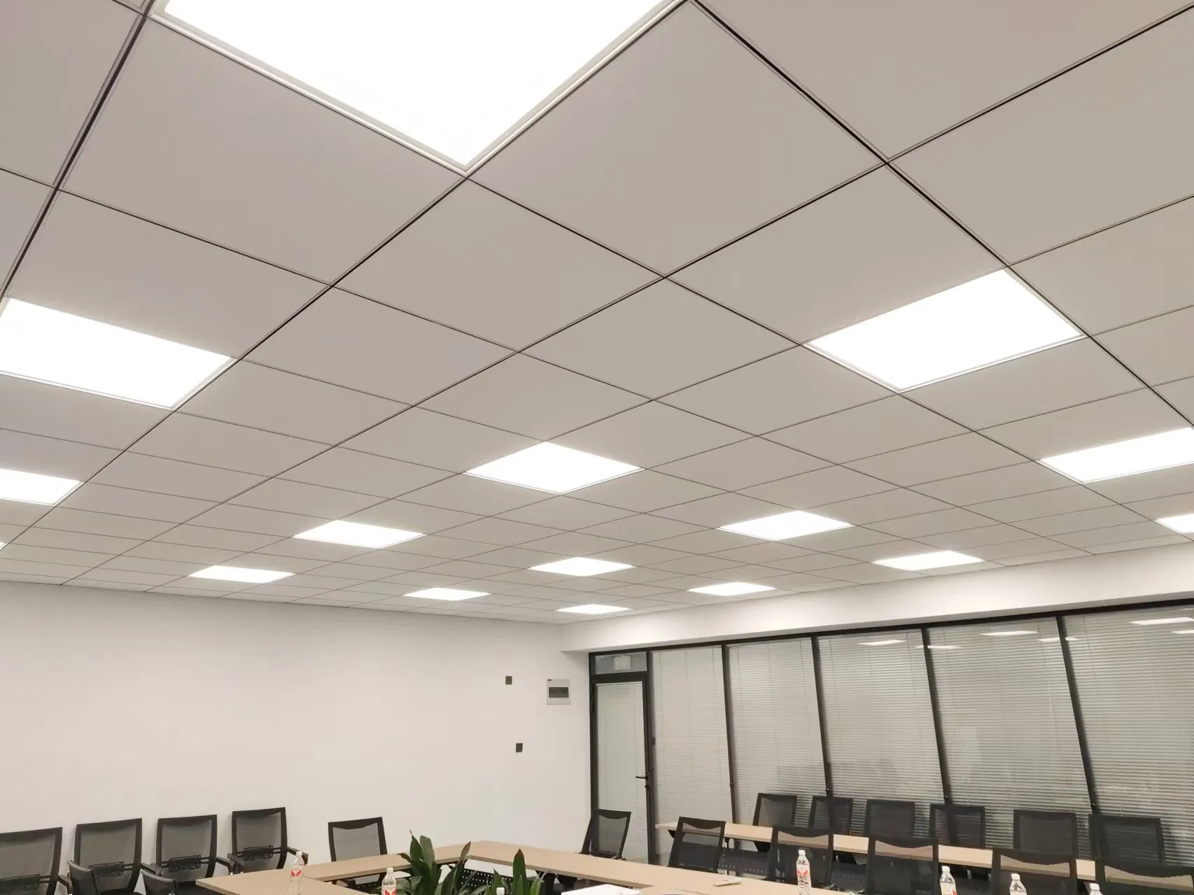 Rockwool Ceiling Panels White 600*600 Tegular Edge Acoustic Panel for Office