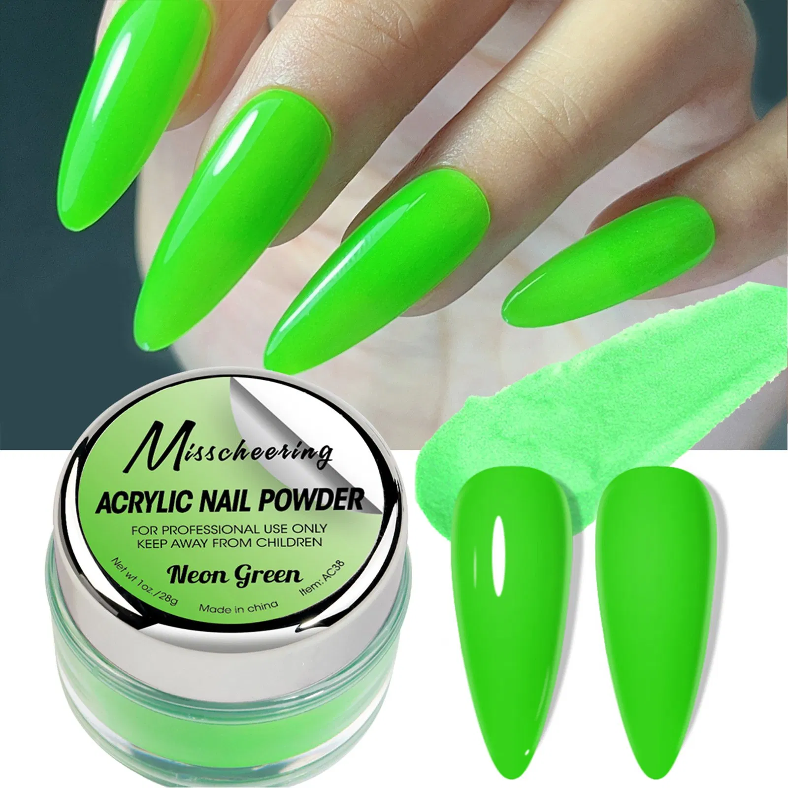Cross-Border Nail Art Acrylic Crystal Powder Acrylic Extended Carving Infiltration Nail Powder 30g Bottle Wholesale