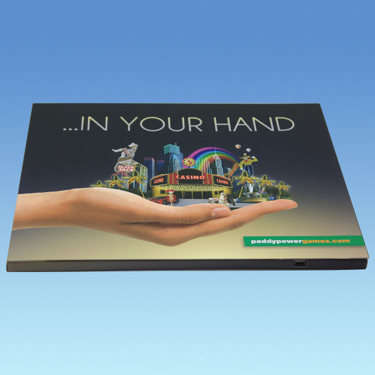 Видеооткрытка 7 дюймов с экраном