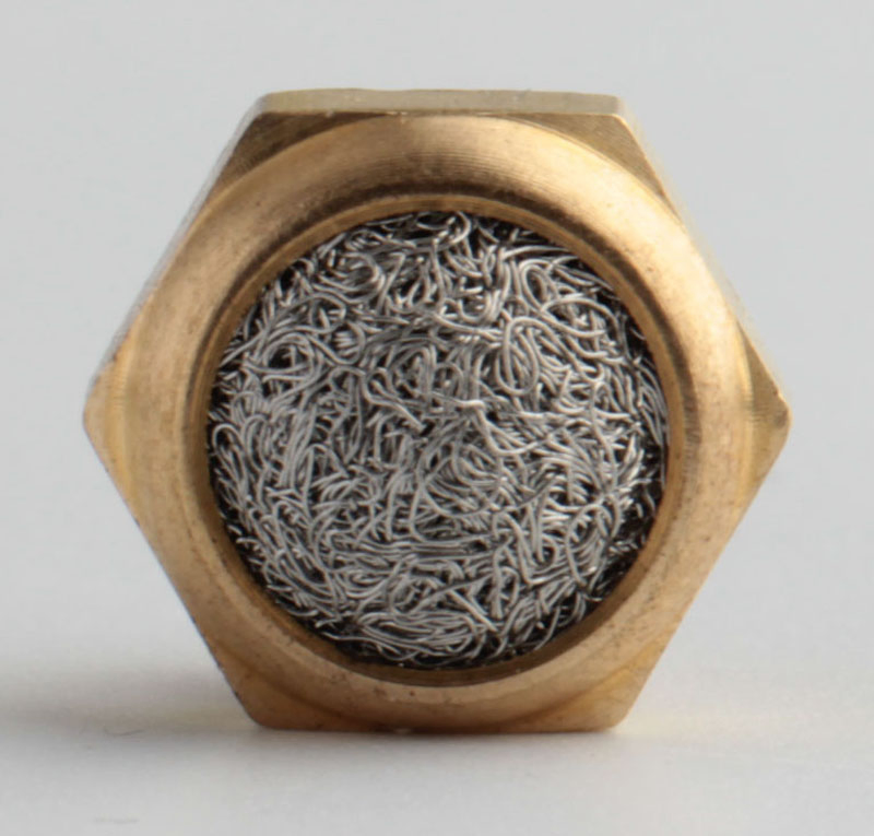 Глушитель Xhnotion 70° латунный, сетчатый, BSPT резьба