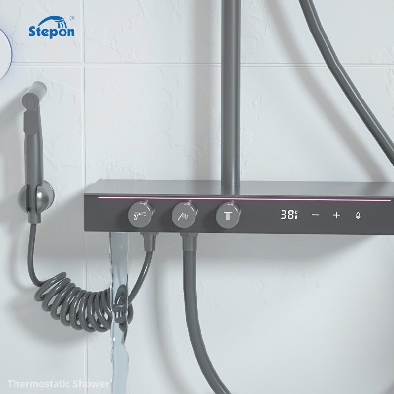 Stepon Thermostatic Shower with Accurate Control & Atmosphere Enhancing Light
