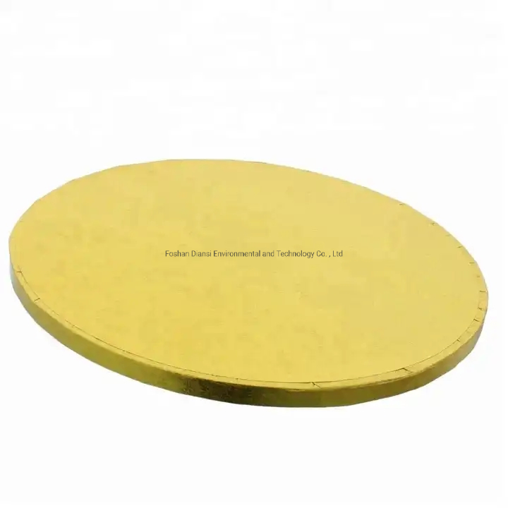 Gold Cakeboard Round, Disposable Cake Circle Base Boards Cake Plate Round Coated Circle Cakeboard Base
