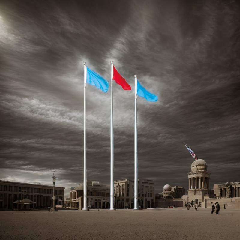 Conic Aluminium Flag Pole Anchor Bolt Base