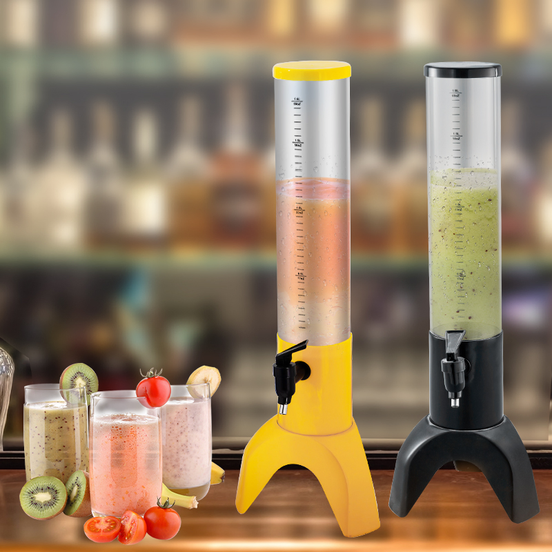 Daosheng Hot Sale Bar Supplies Beer Wine Drink Dispenser Kit Pink 1.5L 3L Tabletop Beer Tower