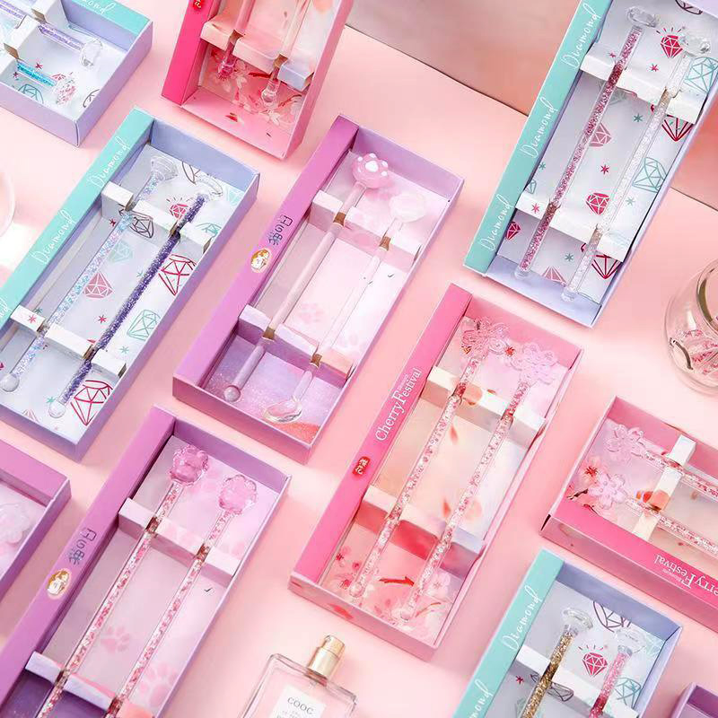 Customized High Borosilicate Glass Coffee Tea Stick Honey Tea Cute Glass Stirring Rod Glass Stick