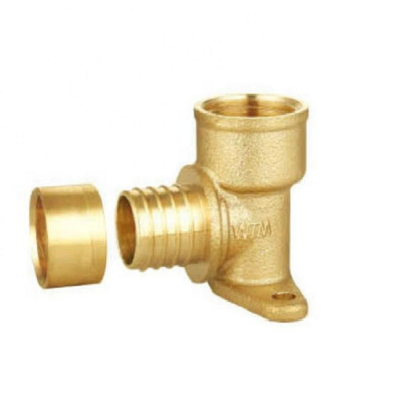 Wall Plate Female Elbow Copper Sliding Fitting for Water with Union