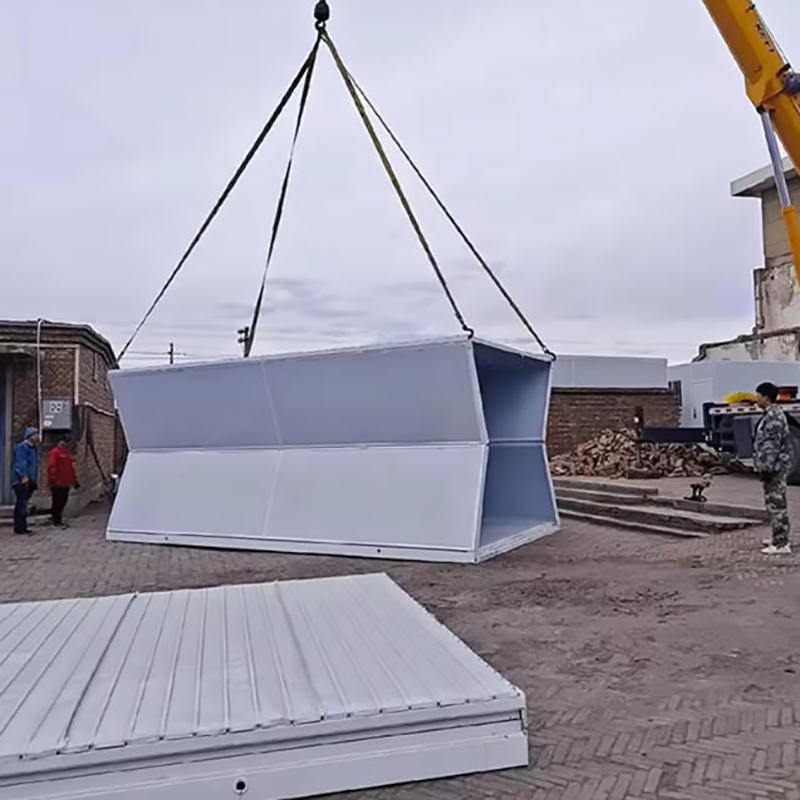 Quality Prefab Z Fold Container House Durable Steel Structure Foldable House 20FT Expandable Container Home for Site Office