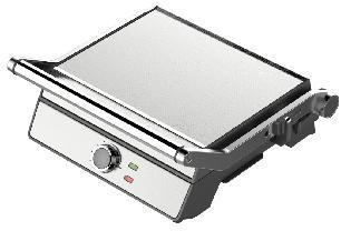 4 Slice Stainless Steel Panini Sandwich Maker Contact Press Grill