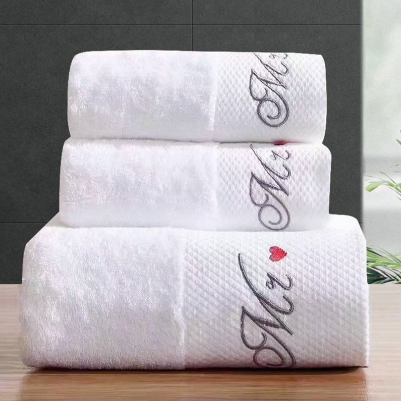 High Quality Hotel White Bath Towels Cotton with OEM Logo