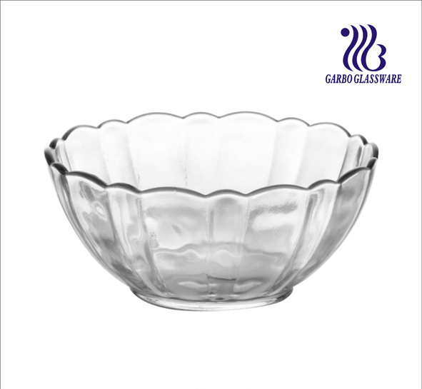 Wholesale Factory Transparent Heat Resistant 6.5 Inch Glass Fruit Candy Salad Bowl