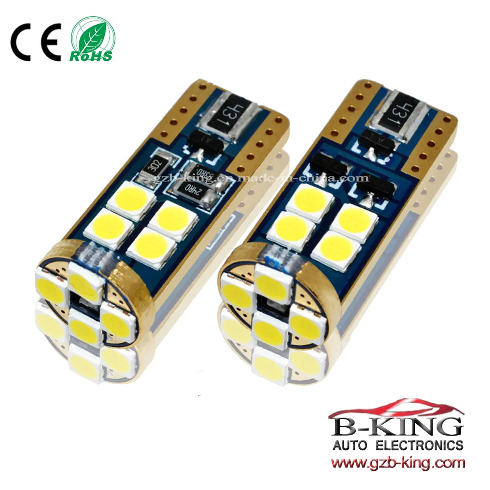 Лампочка T10 Canbus White 3030 SMD, 12 шт