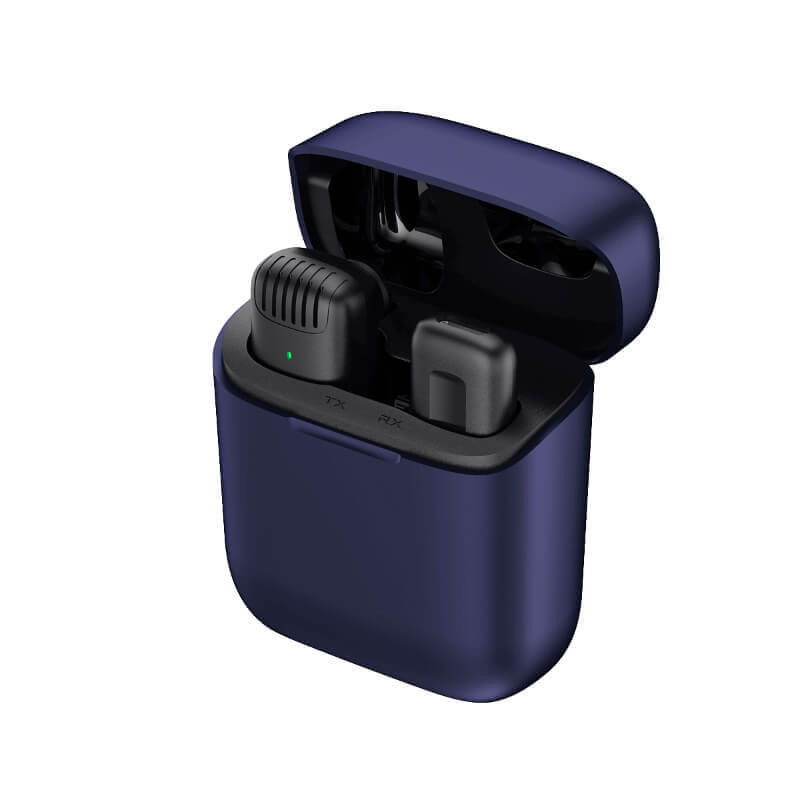 Wireless Lavalier Microphone with Noise Canceling & Charging Case