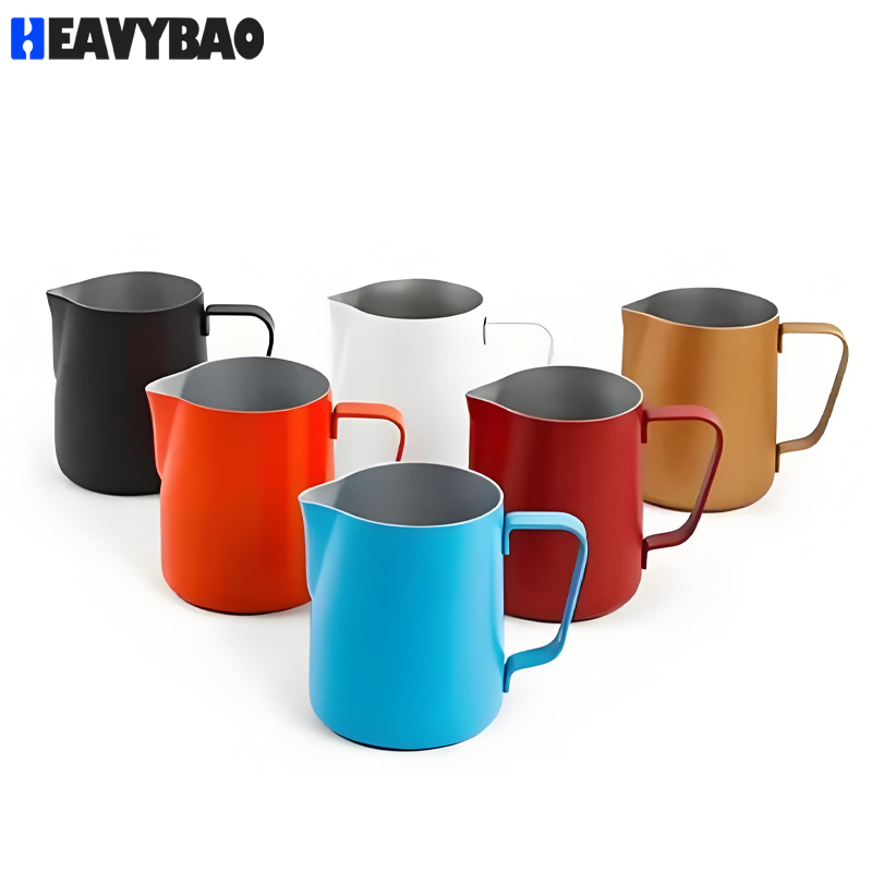 Heavybao Stainless Steel Milk Foam Maker Frother Cup Cappuccino Cream Motta Coffee Milk Jug