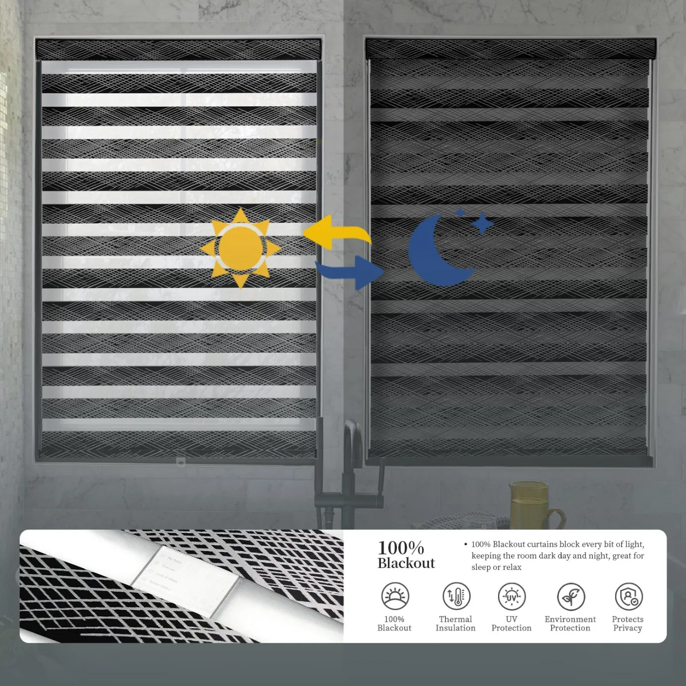 Sisheng Great Quality Blinds& Shades & Shutters Wholesale Blackout Zebra Shades Zebra Blinds for Window K503