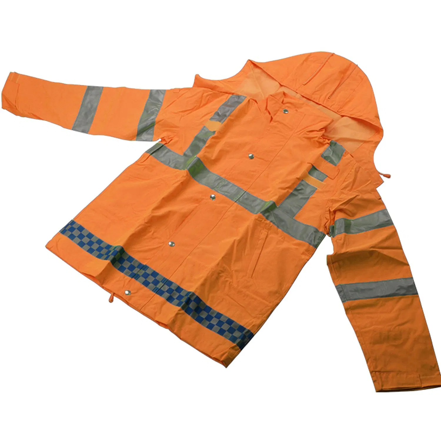 Breathable Safety Outdoor Hiking Reflective Raincoat Windproof