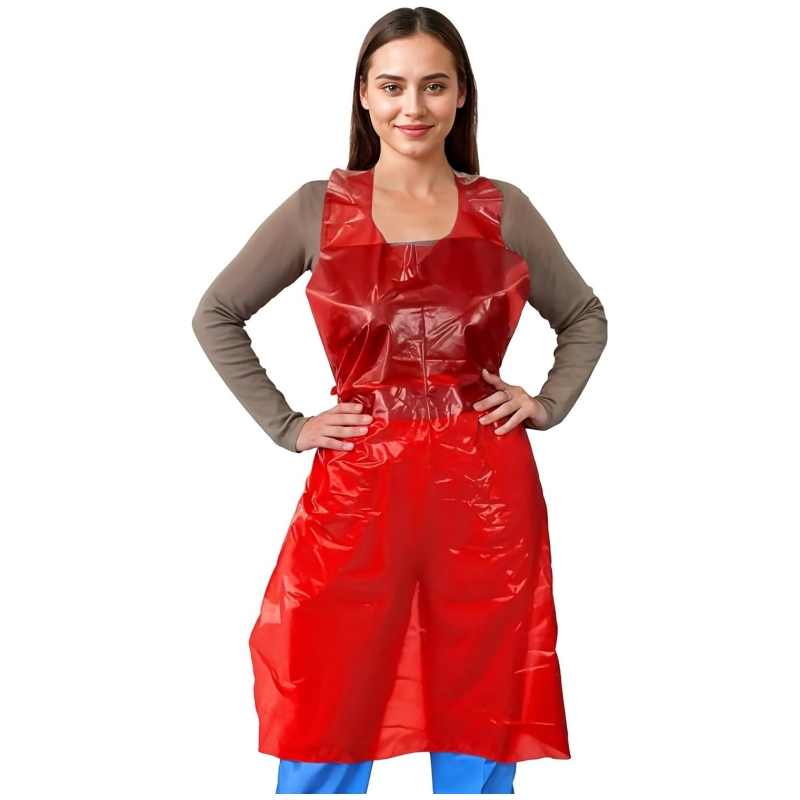 Commercial Use Bulk Clear Plastic Aprons 50PCS Roll