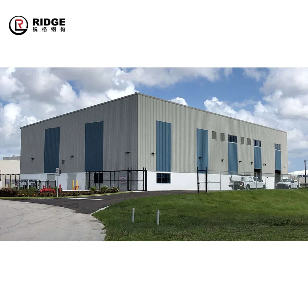 Galvanized Workshop Building, Pre Painted Steel Fabrication Building