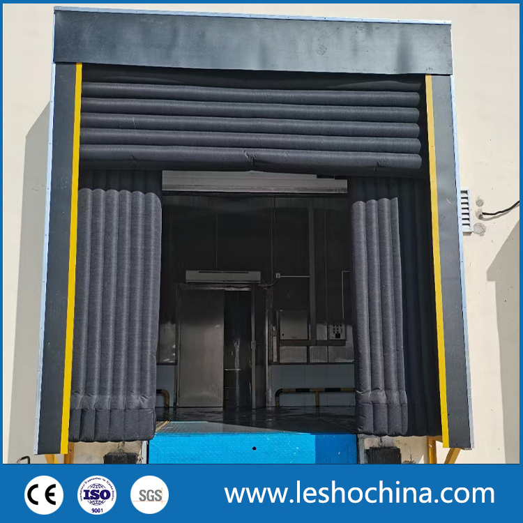 Retractable Inflatable Sponge Cushion Inflated Insulated Dock Seal Dock Shelter for Cold Room Storage Dock Door Warehouse Loading Area Container Logistics