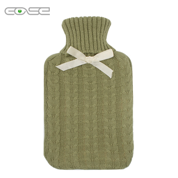 Soft and Stylish Knitted Hot Water Bottle Cover for Home Use