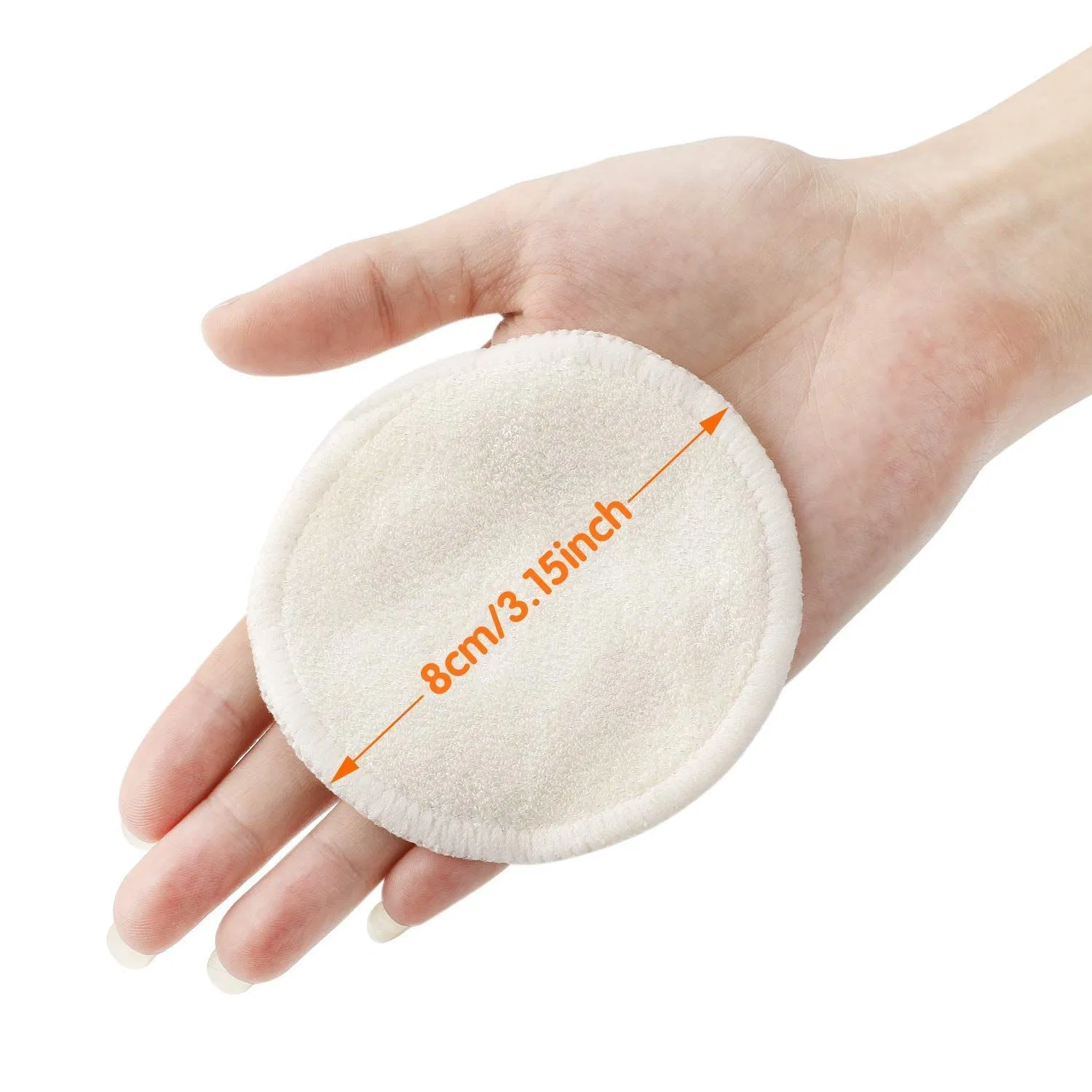Reusable Cleaning Bamboo Fibre Cotton Facial Make up Remover Pads