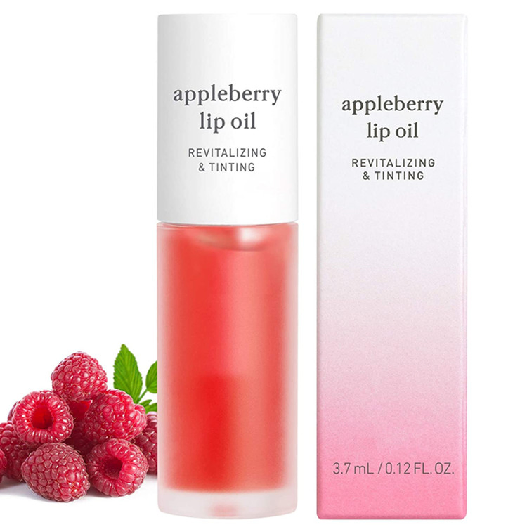 OEM OEM Custom Korean Appleberry Lip Oil for Soothe Dry Lips