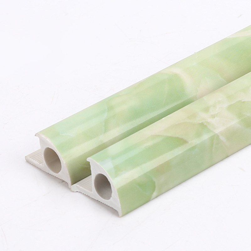 Free Sample 2.5m Custom Marble Color Ceramic PVC Tile Corner Trim Plastic Tile Edge Trim